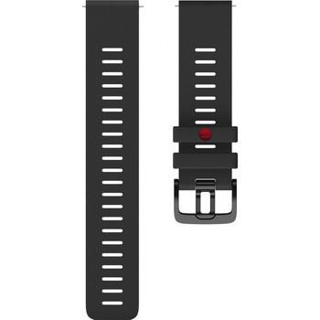 Ремешок силиконовый для часов Polar 22 мм Black M/L