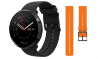 Пульсометр Polar Ignite Black в комплекте с сменным оранжевым ремешком M/L