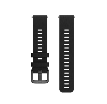 Ремешок силиконовый для часов Polar 20 мм Black S/L