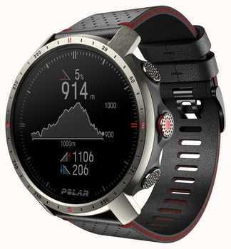 Пульсометр Polar Grit X Pro Titan Perforated Leather Strap M/L Акция